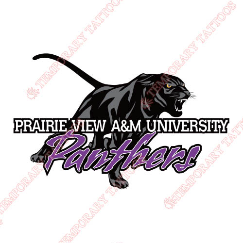 Prairie View A M Panthers Customize Temporary Tattoos Stickers NO.5918